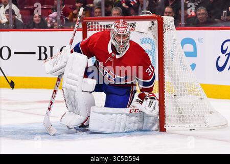 1. Februar 2020: Montreal Canadiens Torwart Carey Price (31) verfolgt das Spiel während des Spiels der Florida Panthers bei Montreal Canadiens im Bell Centre in Montreal, Quebec. David Kirouac/CSM(Credit Image: &Copy; David Kirouac/CSM via ZUMA Wire) Stockfoto