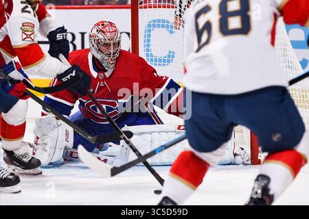 1. Februar 2020: Montreal Canadiens Torwart Carey Price (31) verfolgt den Puck während des Spiels der Florida Panthers bei Montreal Canadiens im Bell Centre in Montreal, Quebec. David Kirouac/CSM(Credit Image: &Copy; David Kirouac/CSM via ZUMA Wire) Stockfoto