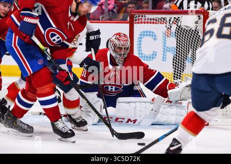 1. Februar 2020: Montreal Canadiens Torwart Carey Price (31) verfolgt das Spiel während des Spiels der Florida Panthers bei Montreal Canadiens im Bell Centre in Montreal, Quebec. David Kirouac/CSM(Credit Image: &Copy; David Kirouac/CSM via ZUMA Wire) Stockfoto