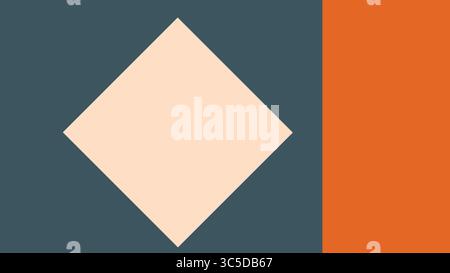 Hintergrund Der Minimalen Abstrakten Komposition Im Retro-Format Stockfoto