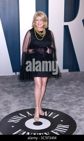Februar 2020, Beverly Hills, CA, USA: BEVERLY HILLS, KALIFORNIEN – 9. FEBRUAR: Martha Stewart nimmt am 9. Februar 2020 an der Vanity Fair Oscar Party 2020 im Wallis Annenberg Center for the Performing Arts in Beverly Hills Teil. Foto: Crash/imageSPACE (Foto: © Imagespace via ZUMA Wire) Stockfoto