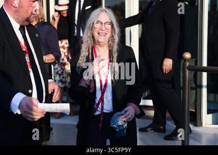 Patti Smith besucht am 29. August 2024 die Premiere des BeetleJuice BeetleJuice während des 81. Internationalen Filmfestivals von Venedig (Mostra del Cinema di Venezia) im Hotel Excelsior in Venedig (Italien) (Foto: Alessandro Bremec/NurPhoto). Stockfoto