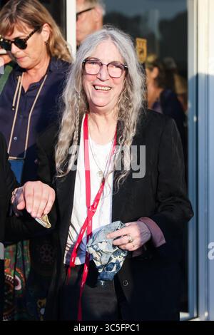 Patti Smith besucht am 29. August 2024 die Premiere des BeetleJuice BeetleJuice während des 81. Internationalen Filmfestivals von Venedig (Mostra del Cinema di Venezia) im Hotel Excelsior in Venedig (Italien) (Foto: Alessandro Bremec/NurPhoto). Stockfoto