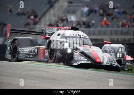 23. Februar 2020: Rebellion Racing Bruno Senna (Fahrer 1), Gustavo Menezes (Fahrer 2) und Norman NATO (Fahrer 3) mit LMP1 #01 fahren die Rebellion R13 Gibson auf dem Lone Star Le Mans – 6 Stunden Circuit of the Americas in Austin, Texas. Mario Cantu/CSM(Kreditbild: &Copy; Mario Cantu/CSM via ZUMA Wire) Stockfoto