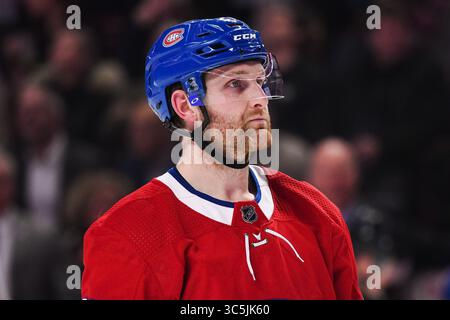 25. Februar 2020: Der Verteidiger Karl Alzner (27) der Montreal Canadiens während des Spiels Vancouver Canucks bei Montreal Canadiens im Bell Centre in Montreal, Quebec. David Kirouac/CSM(Credit Image: &Copy; David Kirouac/CSM via ZUMA Wire) Stockfoto