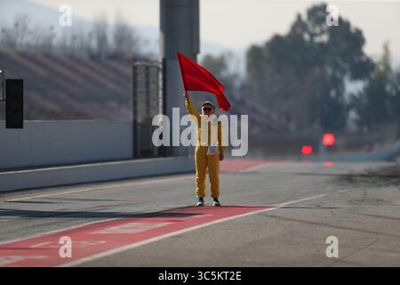 21. Februar 2020, Barcelona, Spanien: Rote Flagge wegen Latifi-Problem Formel-1-Weltmeisterschaft 2020. (Bild: © Federico Basile/ZUMA Wire/ZUMAPRESS.com) Stockfoto