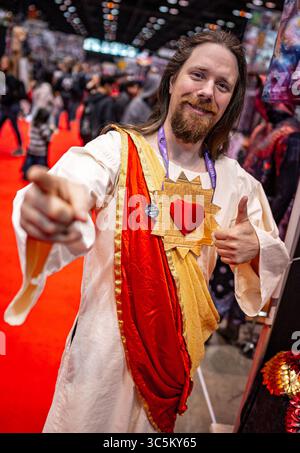 Februar 2020, Chicago, Illinois, USA: Budddy Christ im Ausstellungsraum von C2E2 (Bild: © Chris Riha/ZUMA Wire) Stockfoto