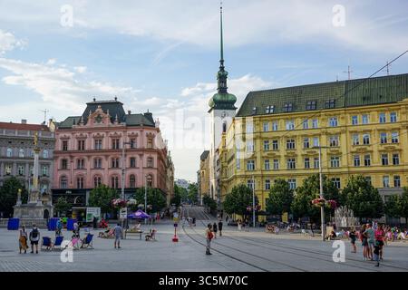náměstí Svobody (Freiheitsplatz) in Brünn, Tschechische Republik Stockfoto