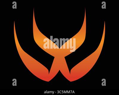 Vektorillustration eines Feuer- oder Flammensymbols, das Wärme, Energie, Gefahr, Leidenschaft oder Verbrennung darstellt. Klares, flaches Design isoliert auf weißem Hintergrund Stock Vektor