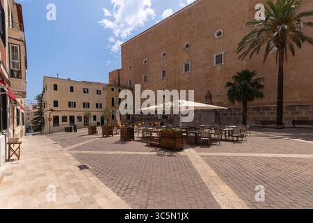 Kirche Santa Maria de Maó in der Stadt Mahon auf der spanischen Insel Menorca. Stockfoto