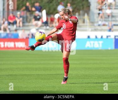11. März 2020: Der englische Mittelfeldspieler Jordan Nobbs (10), der während des SheBelieves Cup-Spiels zwischen England und Spanien im Toyota Stadium in Frisco, Texas, im Einsatz war. Kevin Langley/CSM(Kreditbild: &Copy; Kevin Langley/CSM via ZUMA Wire) Stockfoto