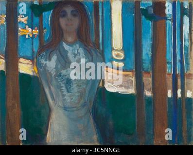 Edvard Munch - Sommernacht. Die Stimme Stockfoto