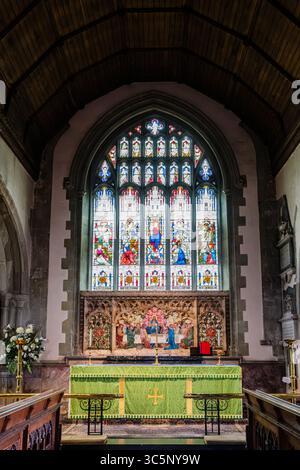 St. Mary, Die Jungfrau Kirche, Die Grüne, Westerham, Kent Stockfoto