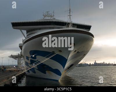 15. März 2020, Oakland, Kalifornien, USA: Die Großprinzen legten am Sonntag, den 15. März 2020, im Hafen von Oakland an. Foto: Paul Kuroda/Zuma (Foto: © Paul Kuroda/ZUMA Wire) Stockfoto