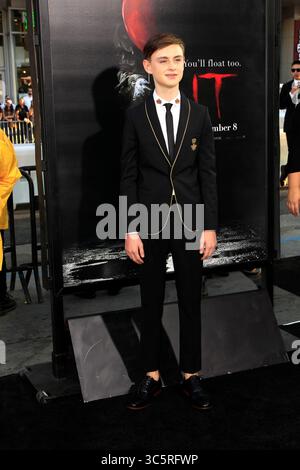 5. September 2017, Los Angeles, CA, USA: LOS ANGELES - 5. September: Jaeden Lieberher bei der „IT“-Premiere im TCL Chinese Theater IMAX am 5. September 2017 in Los Angeles, CA (Credit Image: © Kathy Hutchins Via ZUMA Wire) Stockfoto