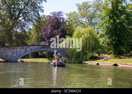 Auf dem Fluss Cam Stockfoto