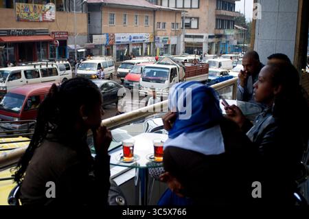 16. Juli 2012, Äthiopien: Freundschaft City Center Bars und Restaurants Lifestyle in der Innenstadt. Cunningham Street, Piazza addis abeba äthiopien (Foto: © Sergi Reboredo/ZUMA Wire) Stockfoto