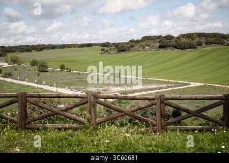 April 2020, Yebes, GUADALAJARA, SPANIEN: Einzelheiten zum ländlichen Gebiet in Yebes während der COVID-19-Pandemie am 24. April 2020 in Madrid, Spanien (Kreditbild: © Oscar J. Barroso/AFP7 Via ZUMA Wire) Stockfoto