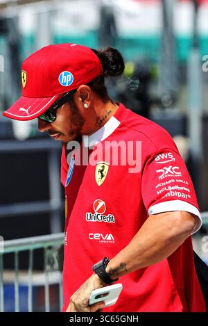 Budapest, Ungarn. 31. Juli 2025. Lewis Hamilton (GBR) Ferrari. 31.07.2025. Formel-1-Weltmeisterschaft, Rd 14, Großer Preis Von Ungarn, Budapest, Ungarn, Vorbereitungstag. Das Foto sollte lauten: XPB/Alamy Live News. Stockfoto