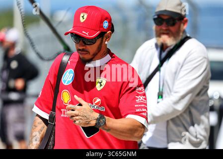 Budapest, Ungarn. 31. Juli 2025. Lewis Hamilton (GBR) Ferrari. 31.07.2025. Formel-1-Weltmeisterschaft, Rd 14, Großer Preis Von Ungarn, Budapest, Ungarn, Vorbereitungstag. Das Foto sollte lauten: XPB/Alamy Live News. Stockfoto