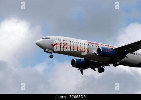 BOEING 737-8MG, G-JZHN . Stockfoto