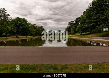 Der Bootsteich in Duthie Park, Aberdeen, Schottland Stockfoto