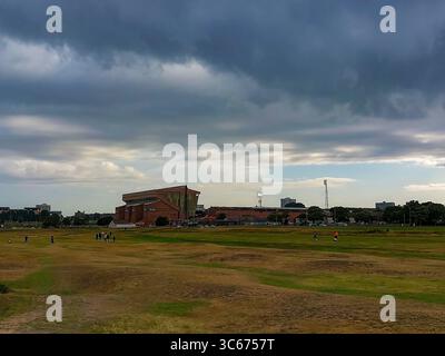 Das Pittodrie Stadium ist das Heimstadion des Aberdeen Football Club in Schottland Stockfoto