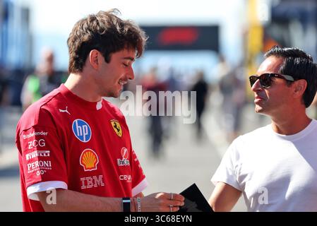 Budapest, Ungarn. 31. Juli 2025. Charles Leclerc (MON) Ferrari. 31.07.2025. Formel-1-Weltmeisterschaft, Rd 14, Großer Preis Von Ungarn, Budapest, Ungarn, Vorbereitungstag. Das Foto sollte lauten: XPB/Alamy Live News. Stockfoto