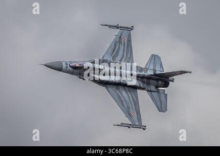 Polnische Luftwaffe LM F-16C Fighting Falcon '4056', Royal International Air Tattoo 2025, RAF Fairford, Gloucestershire, England, Großbritannien Stockfoto