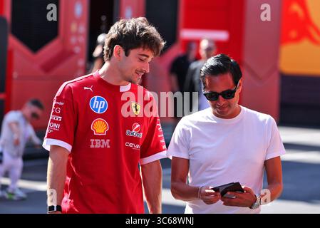 Budapest, Ungarn. 31. Juli 2025. Charles Leclerc (MON) Ferrari. 31.07.2025. Formel-1-Weltmeisterschaft, Rd 14, Großer Preis Von Ungarn, Budapest, Ungarn, Vorbereitungstag. Quelle: James Moy/Alamy Live News Stockfoto