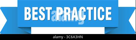 BEST Practice-Menüband. BEST-Practice-Band isoliert auf transparentem Hintergrund Stock Vektor
