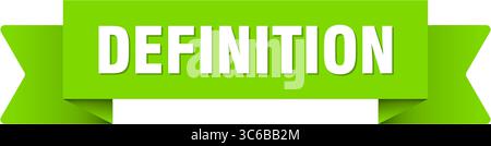 Definitionsband. Definitionsband isoliert auf transparentem Hintergrund Stock Vektor