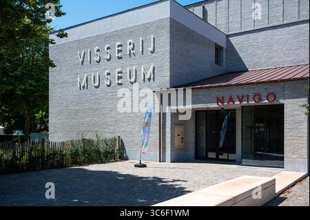 Fischmuseum Navigo in Oostduinkerke, Koksijde, Westflandern, Belgoium 9. Juli 2025 Stockfoto