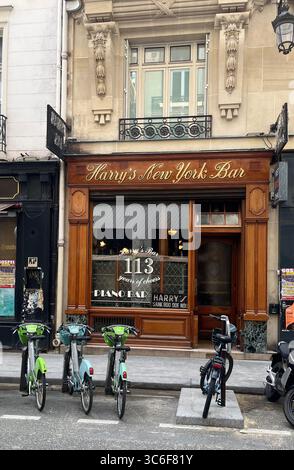 Harry's New York Bar - 5 Rue Daunou, 75002 Paris, Frankreich Stockfoto