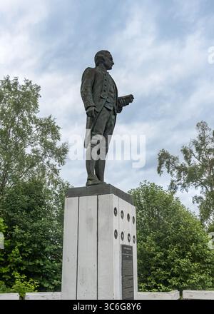 Captain Cook Monument, Anchorage, Alaska. Stockfoto