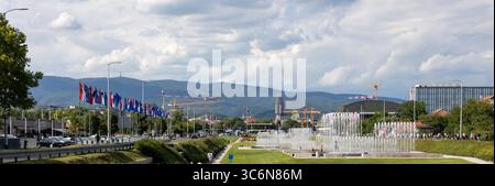 Juni 31, Zagreb, Kroatien, Parade der kroatischen Streitkräfte und Armee anlässlich des 30. Jahrestages der Befreiung durch Operation Storm Stockfoto