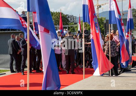 Juni 31, Zagreb, Kroatien, Parade der kroatischen Streitkräfte und Armee anlässlich des 30. Jahrestages der Befreiung durch Operation Storm Stockfoto