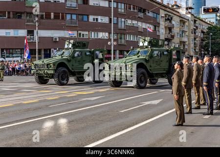 Juni 31, Zagreb, Kroatien, Parade der kroatischen Streitkräfte und Armee anlässlich des 30. Jahrestages der Befreiung durch Operation Storm Stockfoto