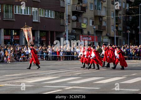 Juni 31, Zagreb, Kroatien, Parade der kroatischen Streitkräfte und Armee anlässlich des 30. Jahrestages der Befreiung durch Operation Storm Stockfoto
