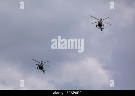 Juni 31, Zagreb, Kroatien, Parade der kroatischen Streitkräfte und Armee anlässlich des 30. Jahrestages der Befreiung durch Operation Storm Stockfoto