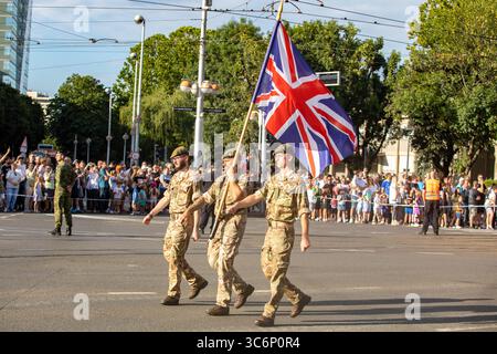 Juni 31, Zagreb, Kroatien, Parade der kroatischen Streitkräfte und Armee anlässlich des 30. Jahrestages der Befreiung durch Operation Storm Stockfoto