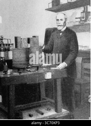 Antoine Henri Becquerel (* 15. Dezember 1852; 25. August 1908) war ein französischer Physiker, Nobelpreisträger und einer der Entdecker der Radioaktivität. 1903 erhielt er den Nobelpreis für Physik für die Entdeckung der Radioaktivität. Stockfoto