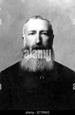 Leopold II. – König von Belgien – Leopold II. (Léopold Louis Philippe Marie Victor (französisch) oder Leopold Lodewijk Filips Maria Victor (Niederländisch) (9. April 1835 – 17. Dezember 1909) war König der Belgier. Geboren als zweiter (aber ältester überlebender) Sohn Leopolds I. von Belgien, folgte er seinem Vater 1865 auf den belgischen Thron und blieb bis zu seinem Tod König. ©2007 TopFoto Stockfoto