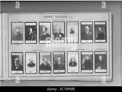 SAMMLUNG FELIX POTIN HOMMES POLITIQUES (oberste Reihe l-r) FRANKREICH: Pelletan (Camille-Charles) - Poincare (Raymond) 1860 864-1904 1849 - Revoil (Amodee-Paul-Joseph) 1856 1848 1860 - Ribot (Alexandre) 1842 - Rouvier (Maurice) 1842 - Ruau (Joseph) 1865 - Sarraut (Albert) 1872 (untere Reihe l-r) FRANKREICH: Sarrien (Jean-Marie-Marie-Marie-Marie-Marie-Marie-Marie-Ferdinand--Rannerson-Bannerson-Bannerson--Bannerson-Bannerson (Phil-1862) (Phil-Rannerson) (Phil) (Phil-1846) (Phil) (Phil) (Phil-Bannerson) (Phil) (Phil) 1840) (Phil) (Phillip 1836 Stockfoto