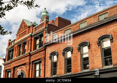 Savannah, Georgia, historische Baumwoll-Austauschgebäude Stockfoto