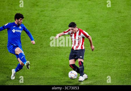 25. Januar 2021, Bilbao, VIZCAYA, SPANIEN: Unai Vencedor of Athletic Club während der spanischen Liga La Liga Santander, Fußballspiel zwischen Athletic Club und Getafe CF im San Mames Stadion am 25. Januar 2021 in Bilbao, Spanien. (Bild: © Inigo Larreina/AFP7 via ZUMA Wire) Stockfoto