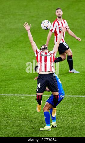 25. Januar 2021, Bilbao, VIZCAYA, SPANIEN: Mikel Balenciaga vom Athletic Club während der spanischen Liga La Liga Santander, Fußballspiel zwischen Athletic Club und Getafe CF im San Mames Stadion am 25. Januar 2021 in Bilbao, Spanien. (Bild: © Inigo Larreina/AFP7 via ZUMA Wire) Stockfoto