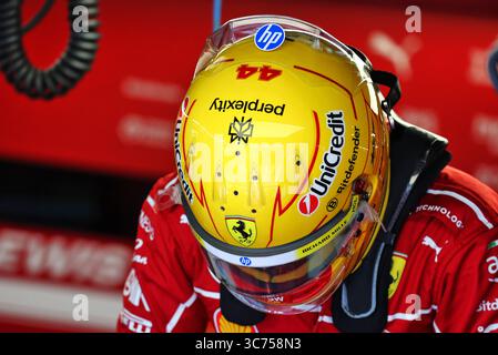 Budapest, Ungarn. August 2025. Lewis Hamilton (GBR) Ferrari. 01.08.2025. Formel-1-Weltmeisterschaft, Rd 14, Großer Preis Von Ungarn, Budapest, Ungarn, Übungstag. Das Foto sollte lauten: XPB/Alamy Live News. Stockfoto