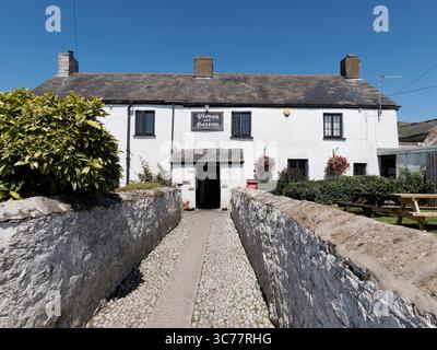 Pflug and Harrow Public House, Monknash, Pembrokeshire, Wales, Vereinigtes Königreich, Europa Stockfoto