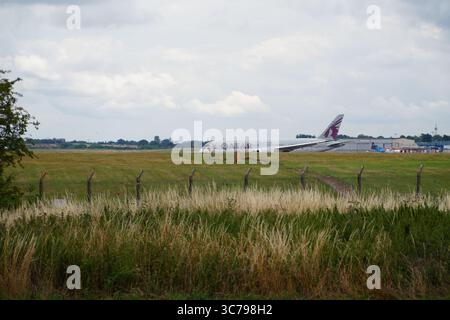 Qatar Airways Boeing 787 - Birmingham International Airport Stockfoto